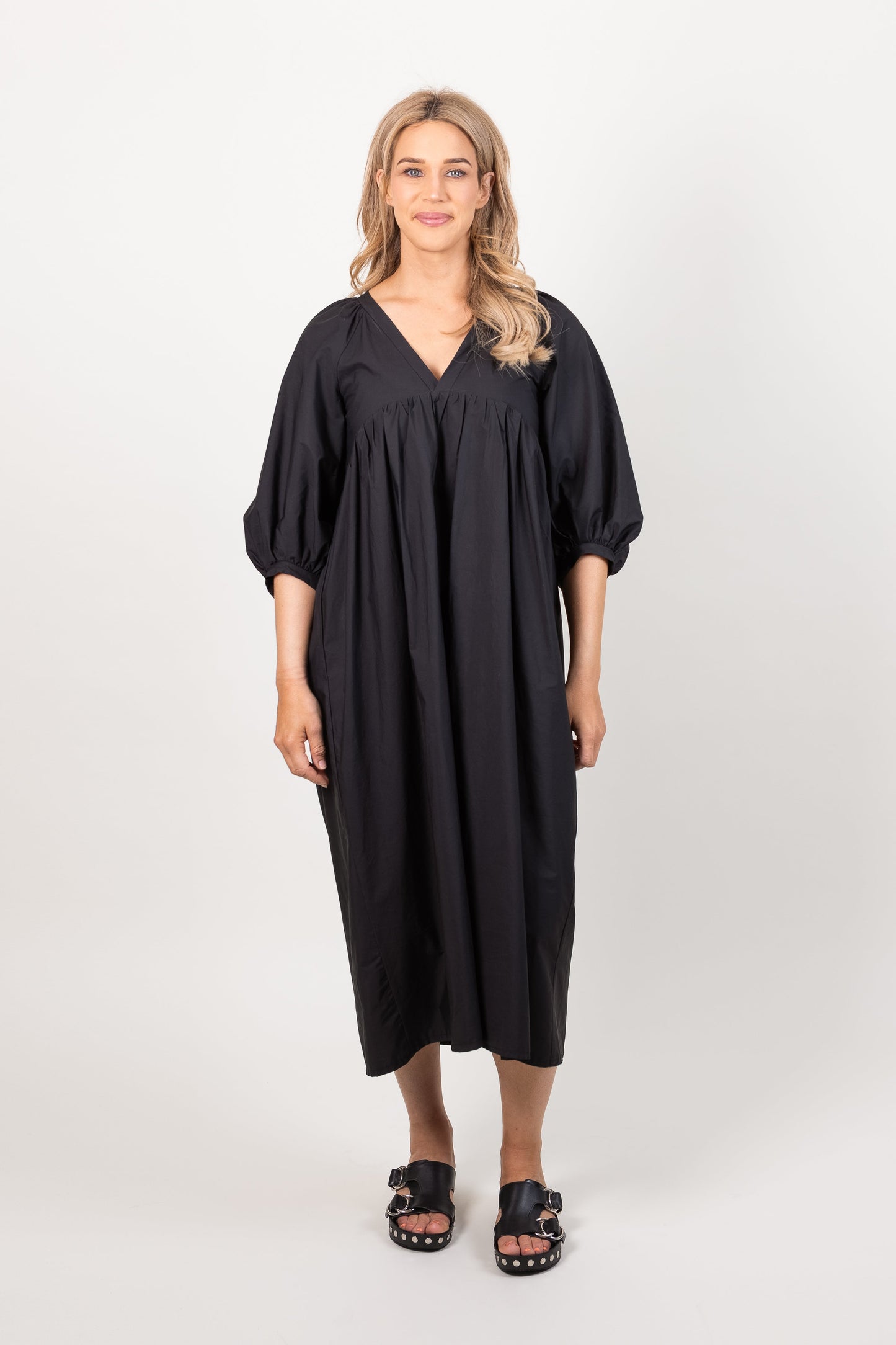 Ames Store Anna Dress Black Long