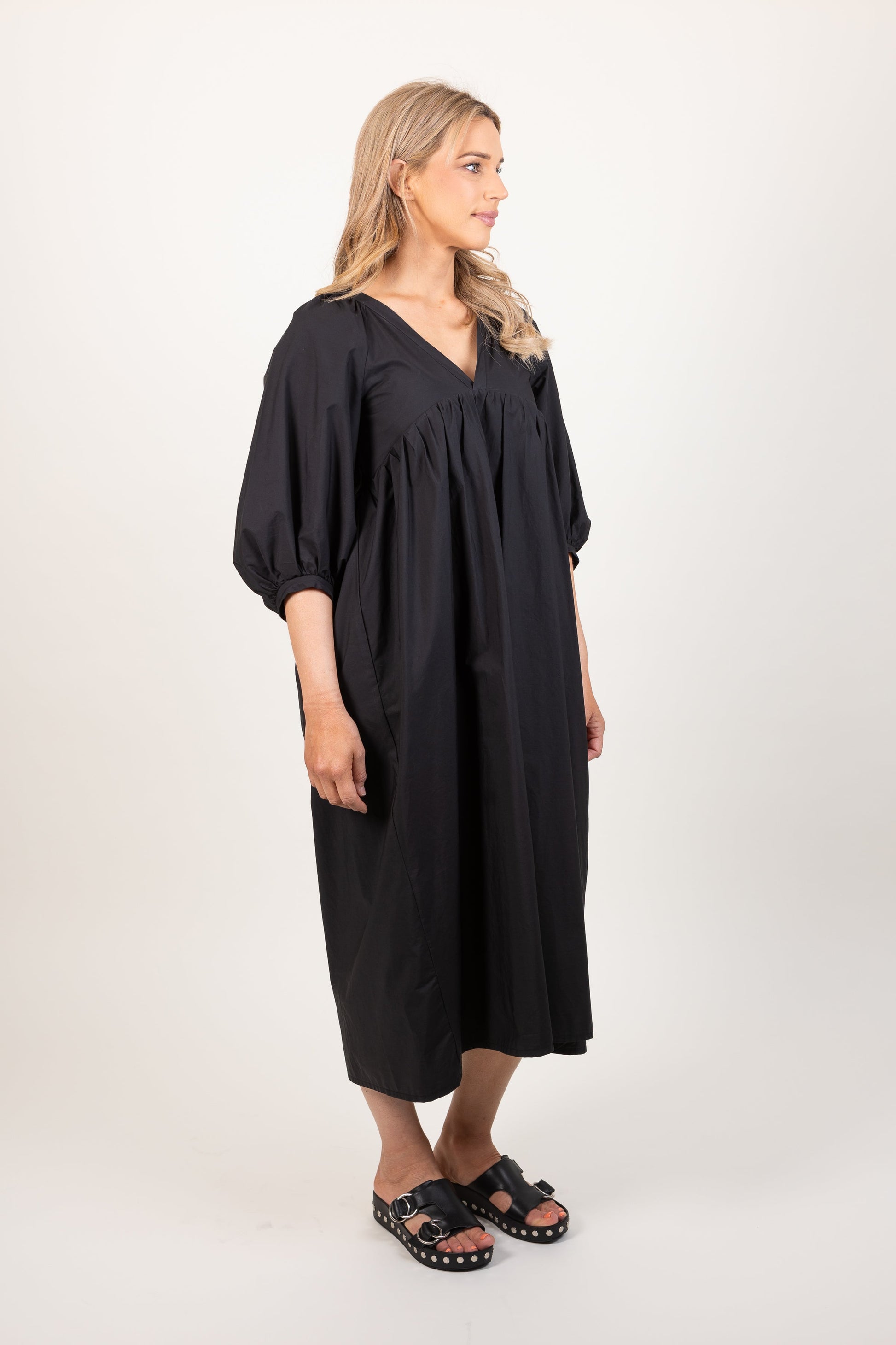 Ames Store Anna Dress Black Long